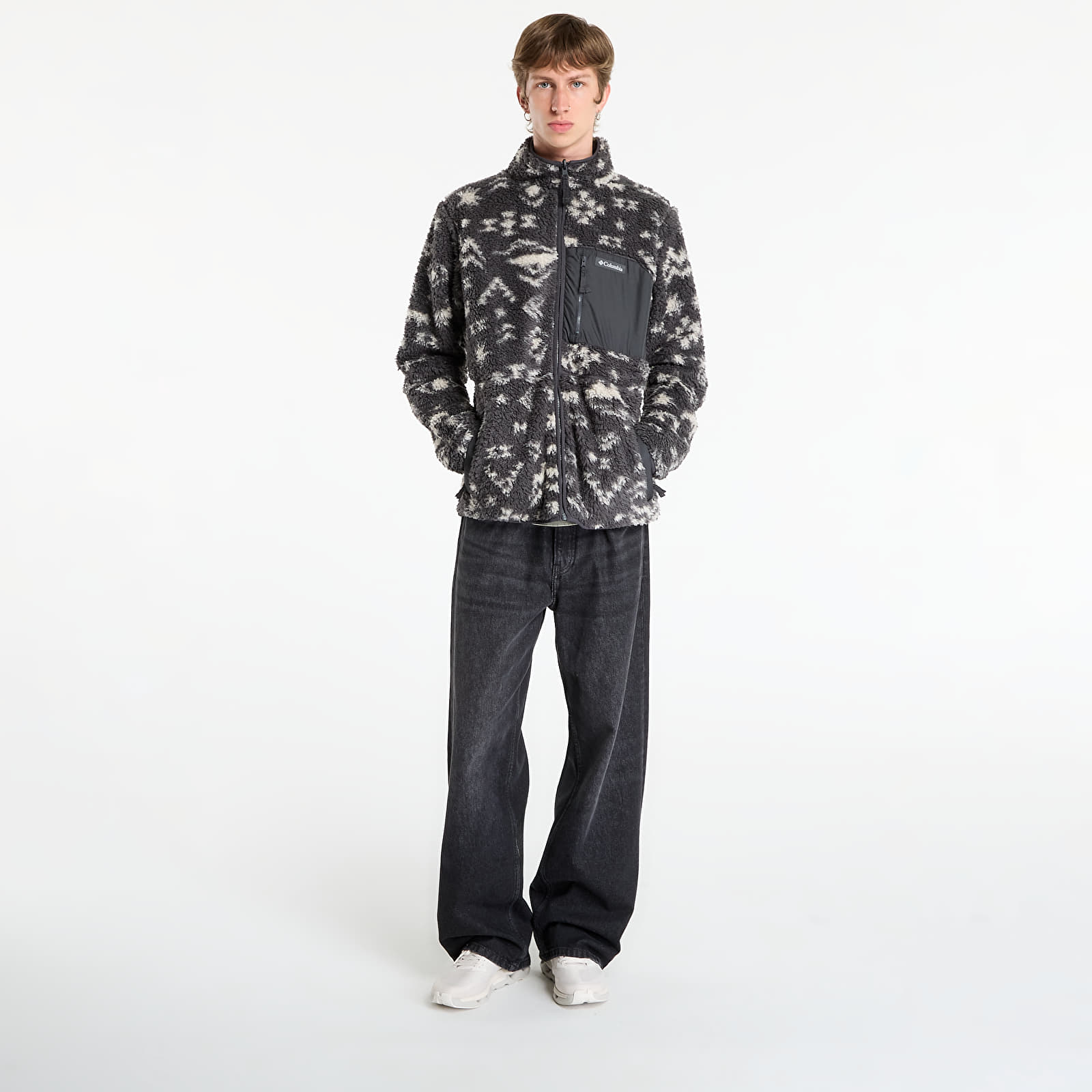 Herren-Sweatshirts Columbia Winter Pass™ Reversible Fleece Shark/ Peaked Tonal