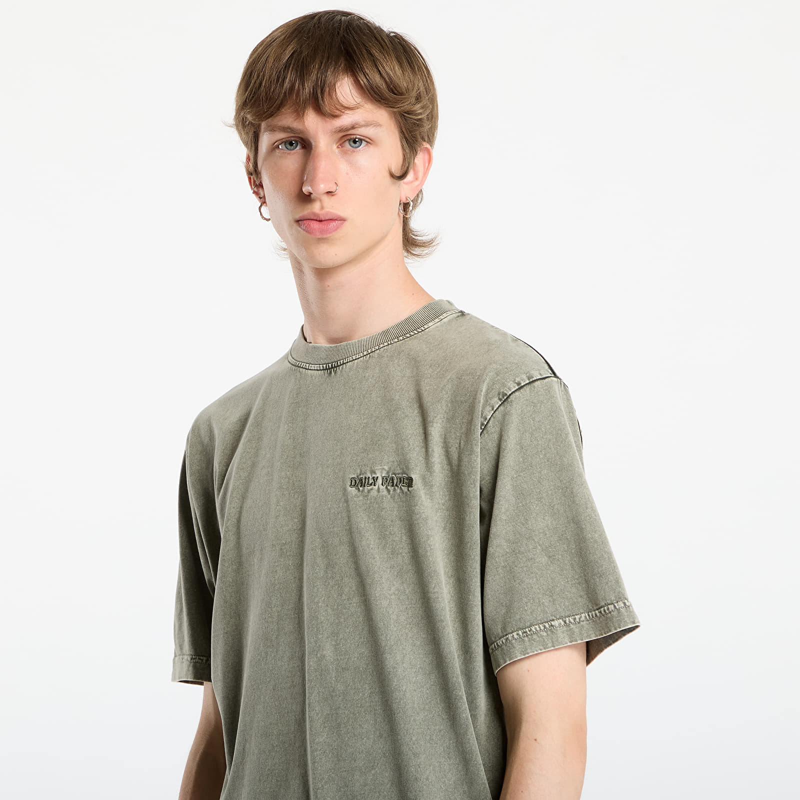 Мъжки тениски Daily Paper Dias Washed T-Shirt Rosin Green