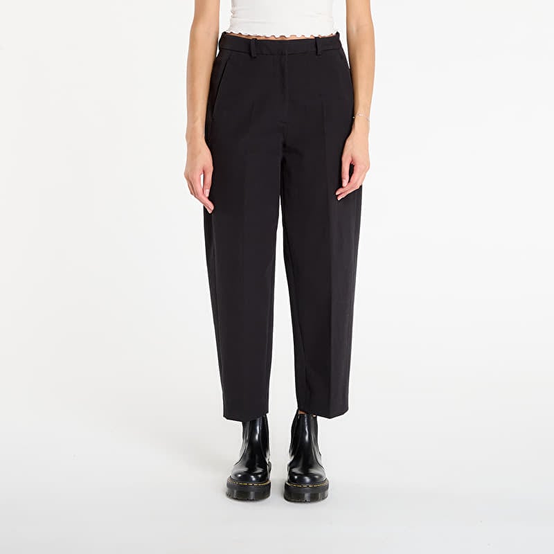 Tommy Hilfiger Barrel Leg Gabardine Trousers Black