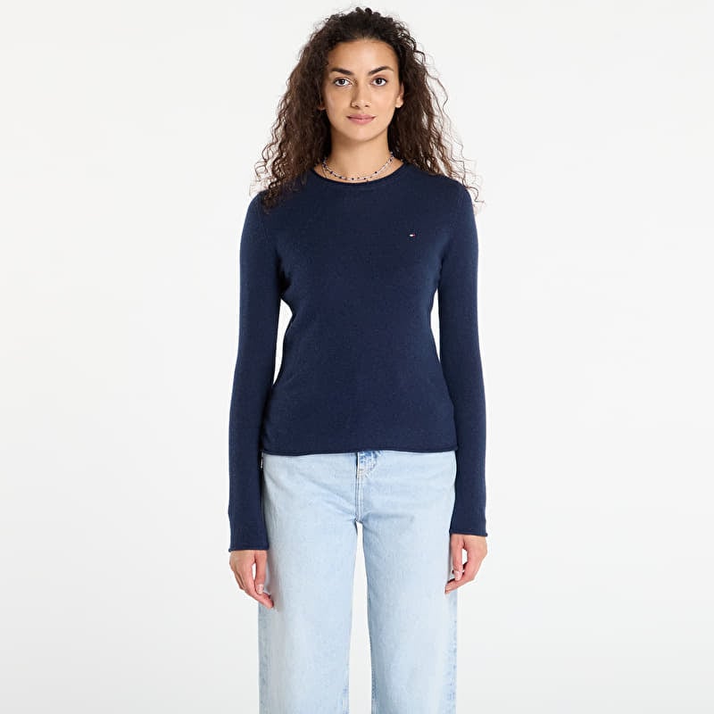 Tommy Hilfiger Soft Wool C-Nk Ls Sweater Blue