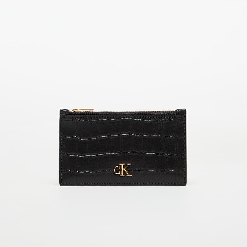 Wallet Calvin Klein Croc 6 Cc Cardcase Black