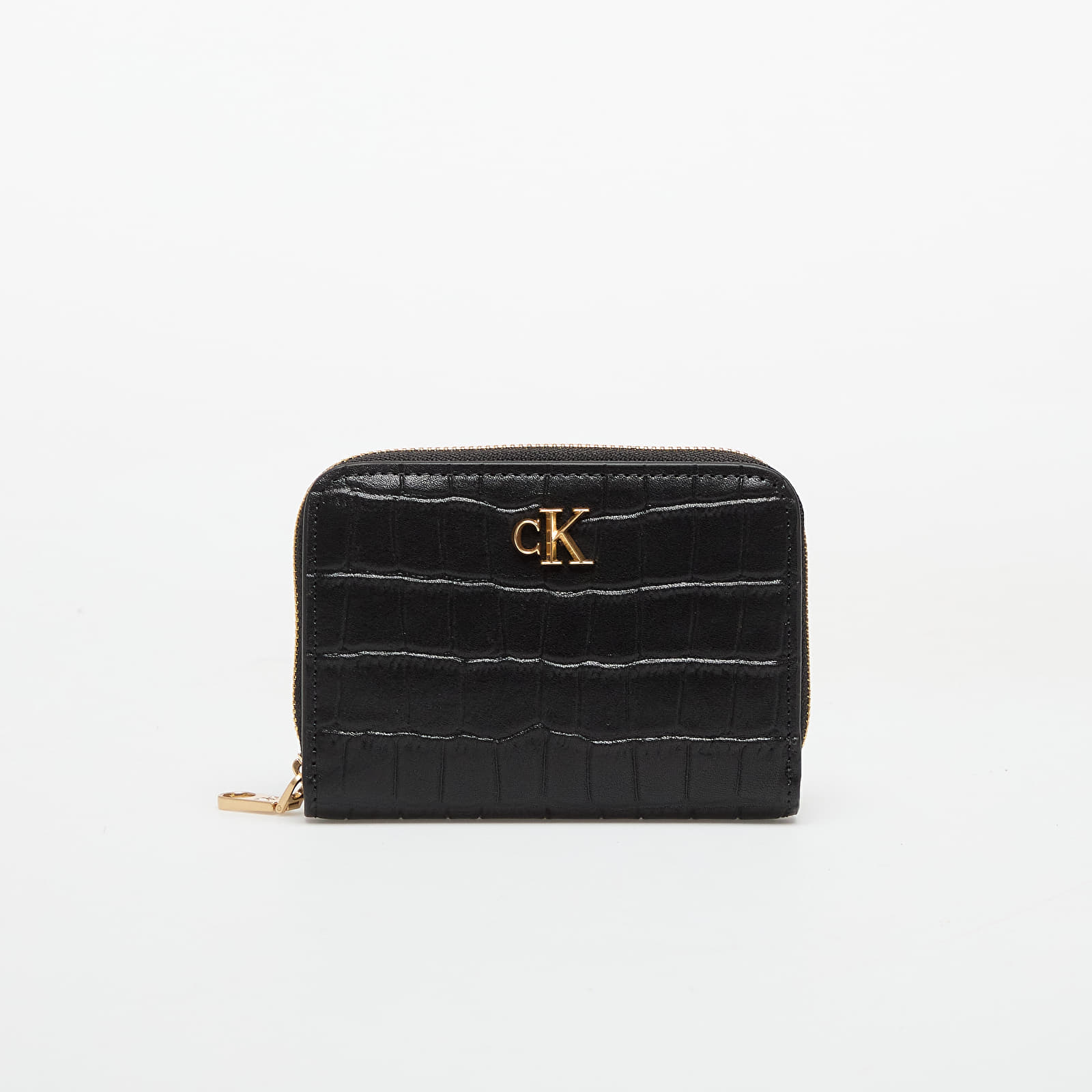 Vīriešu maki Calvin Klein Croc Medium Flap Wallet Black
