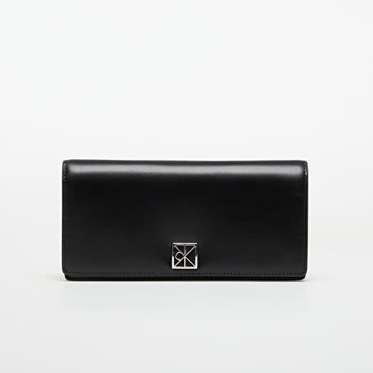 Calvin Klein Emblem Hw Long Bifold Wallet Black