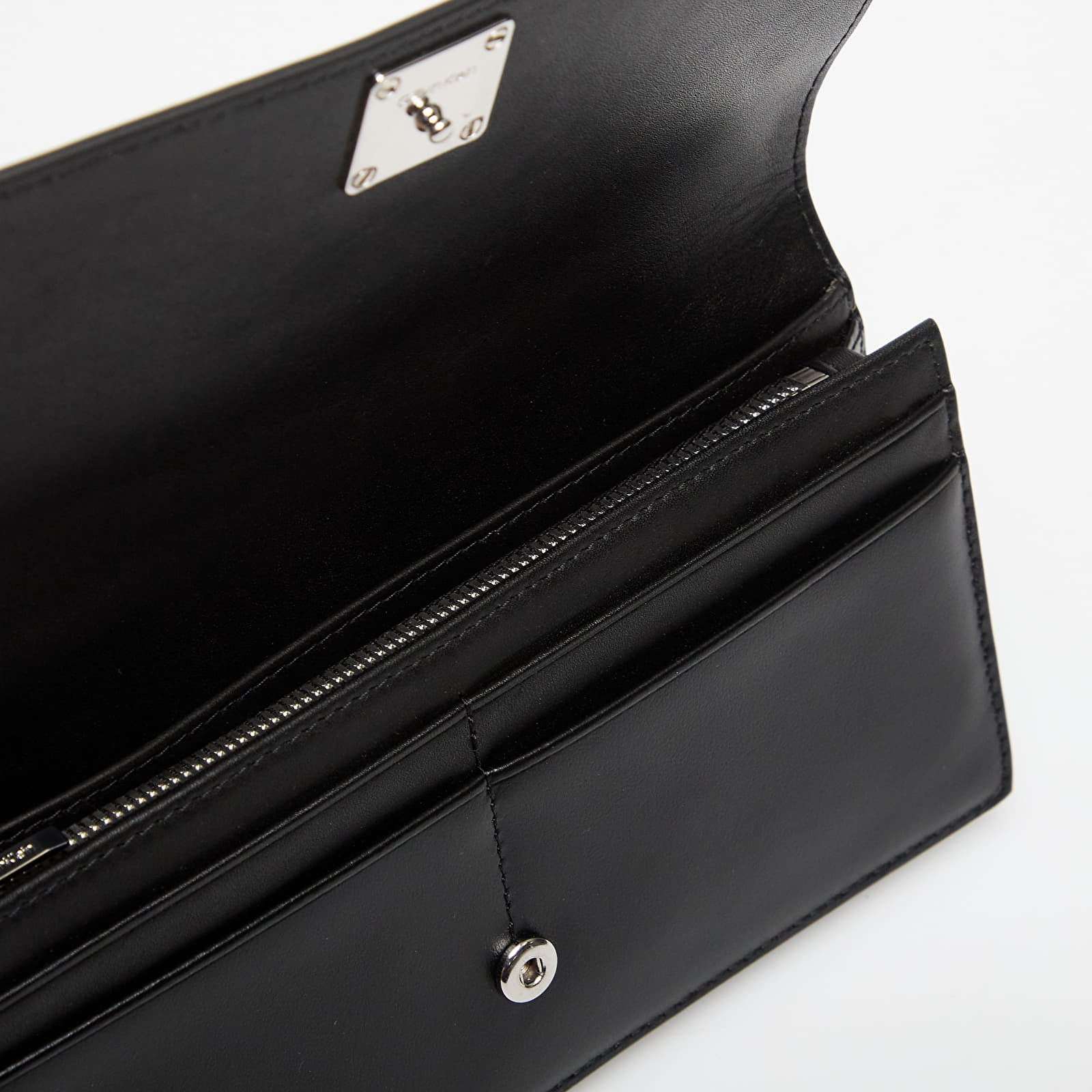 Carteras de los hombres Calvin Klein Emblem Hw Long Bifold Wallet Black