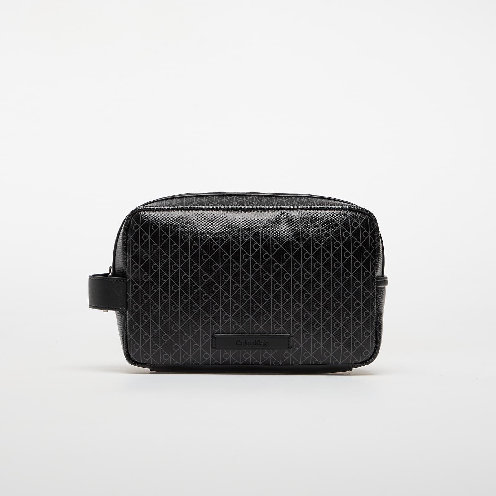 Vīriešu somas Calvin Klein Emblem Aop Coated Dopp Kit Black