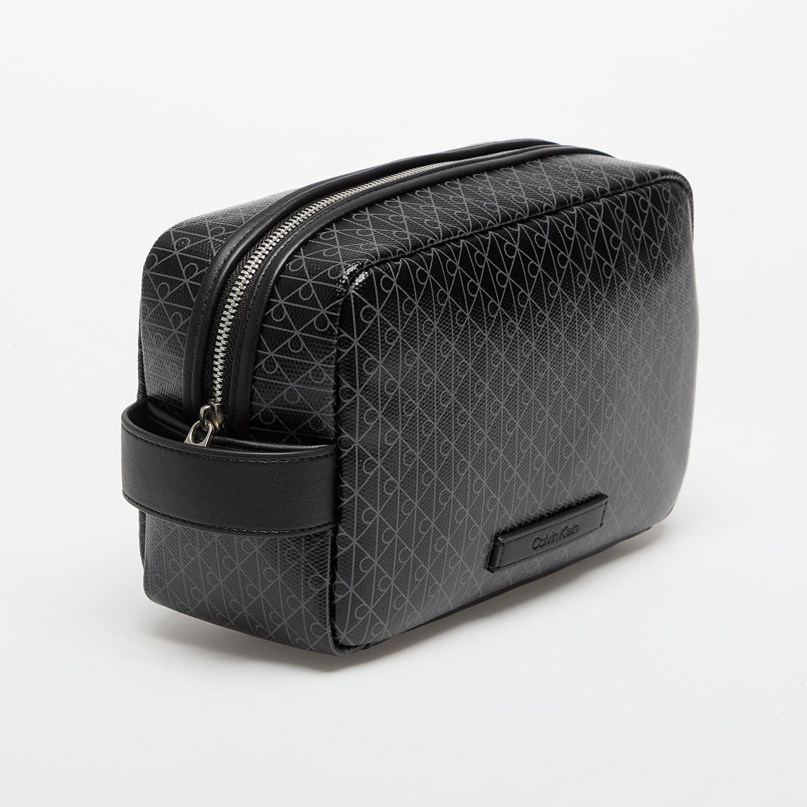 Vīriešu somas Calvin Klein Emblem Aop Coated Dopp Kit Black