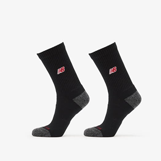 New Balance Active Premium Crew Socks 2-Pack Black