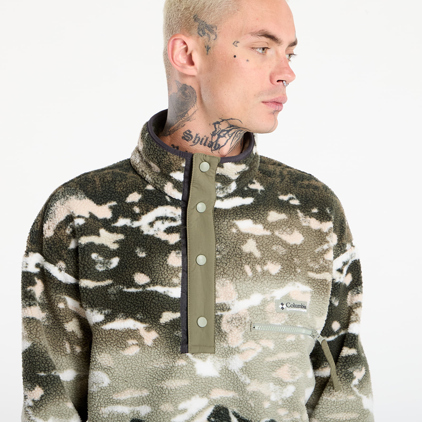 Vīriešu džemperi Columbia Helvetia™ II Printed Half Snap Fleece Safari Sisters