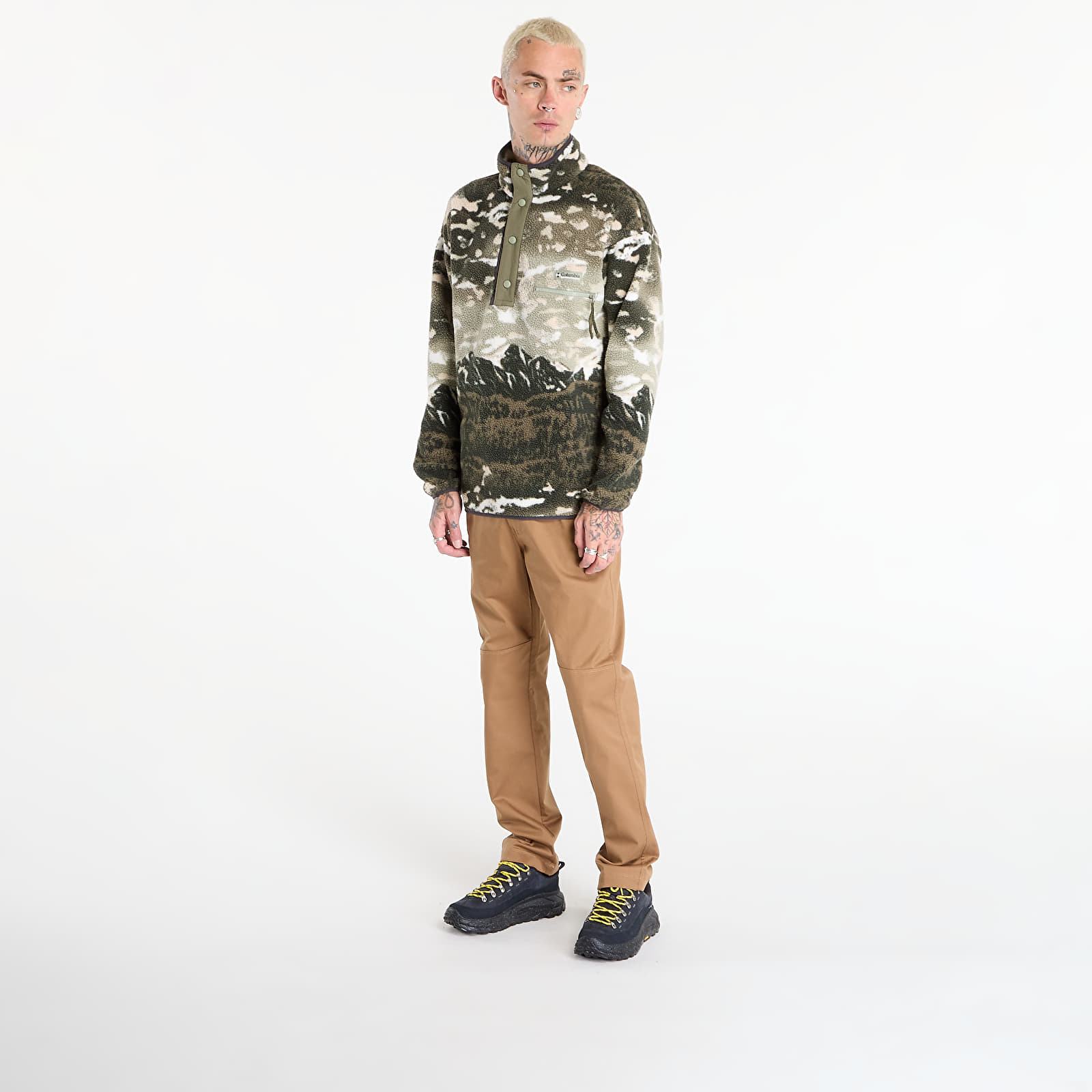 Vīriešu džemperi Columbia Helvetia™ II Printed Half Snap Fleece Safari Sisters