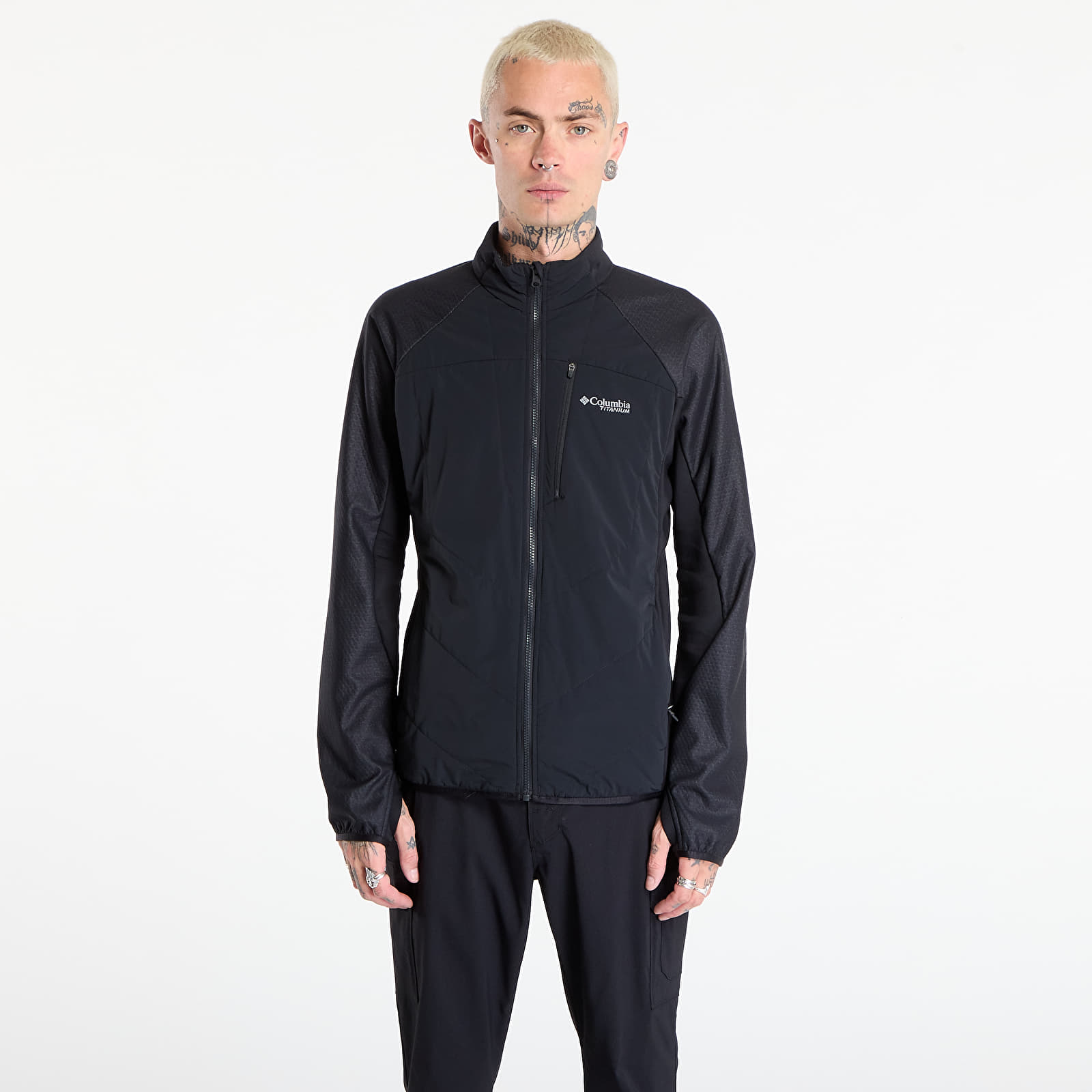 Vīriešu džemperi Columbia Arctic Crest™ Hybrid Full Zip Black