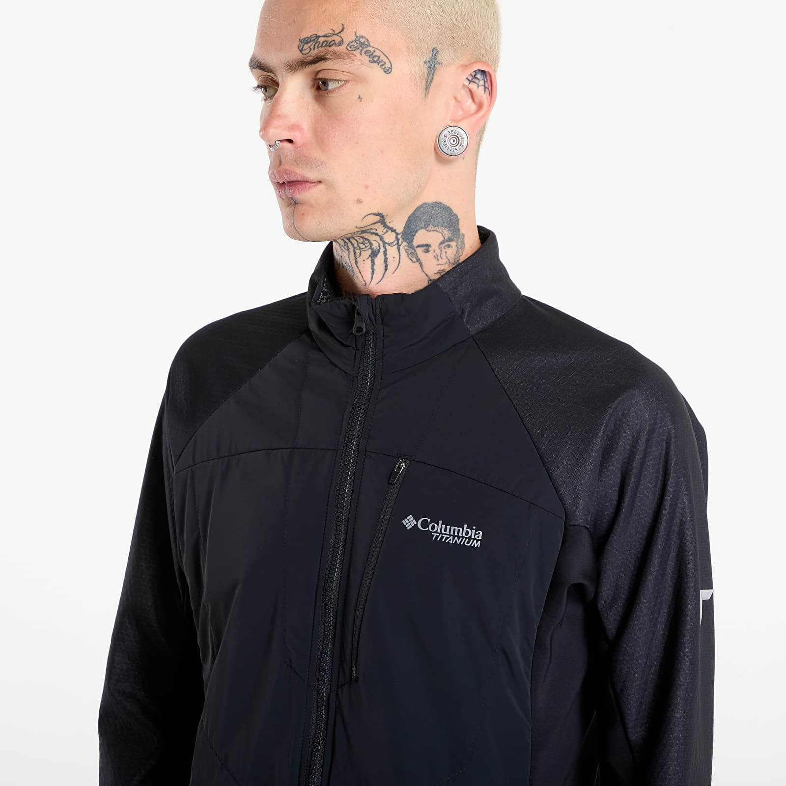 Vīriešu džemperi Columbia Arctic Crest™ Hybrid Full Zip Black