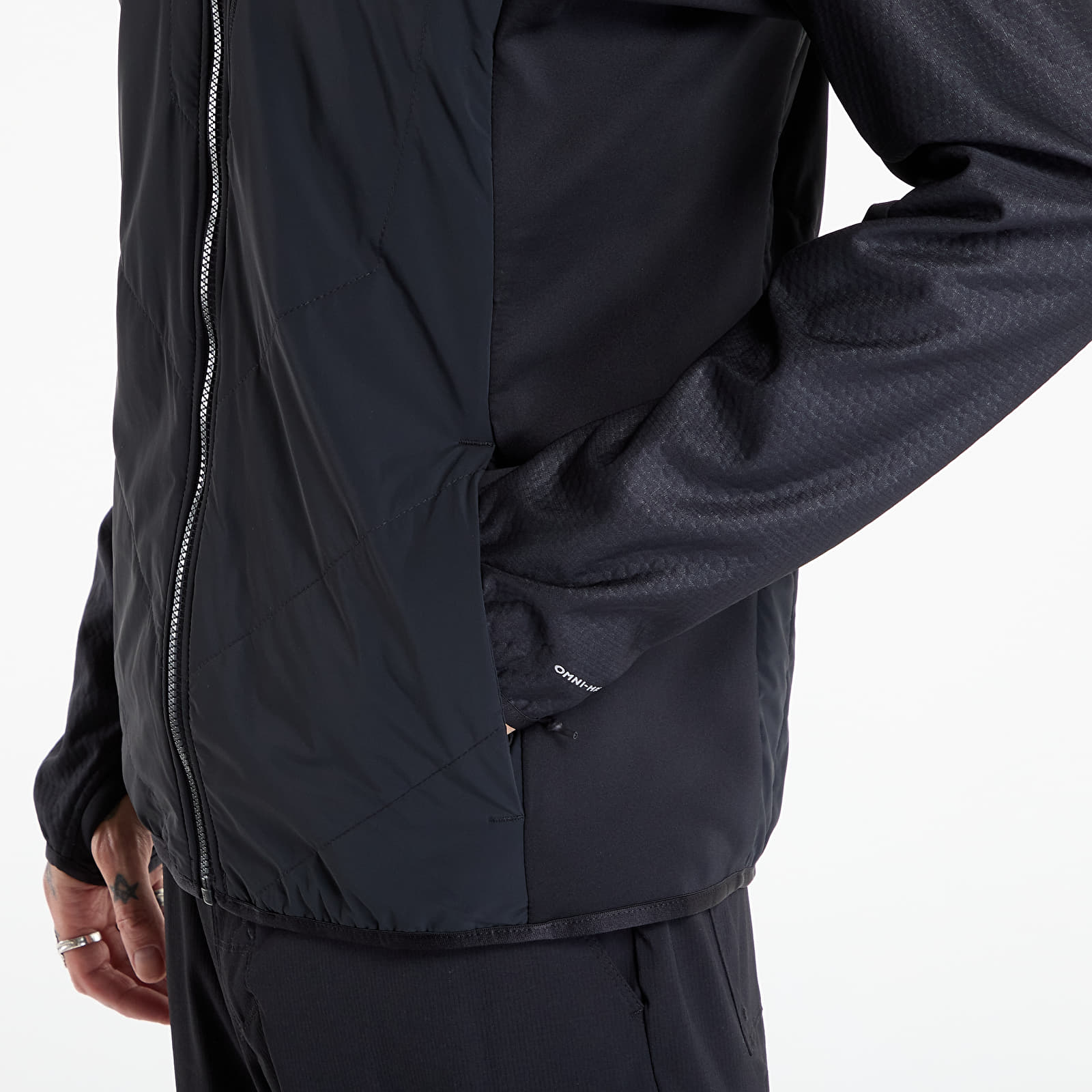 Vīriešu džemperi Columbia Arctic Crest™ Hybrid Full Zip Black