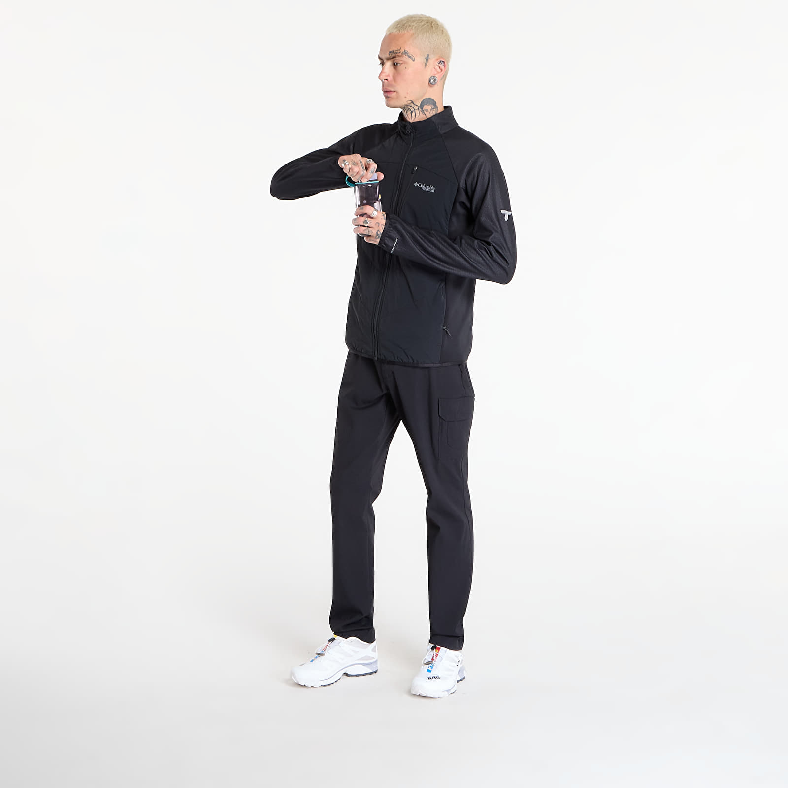 Vīriešu džemperi Columbia Arctic Crest™ Hybrid Full Zip Black