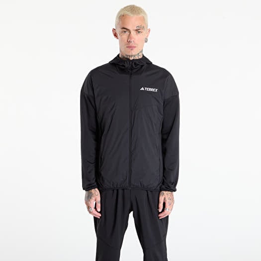 Džemperis adidas Terrex Xperior Climawarm+ Wind Light Fleece Hooded Jacket Black/ Willow Grey/ Light Rosewood