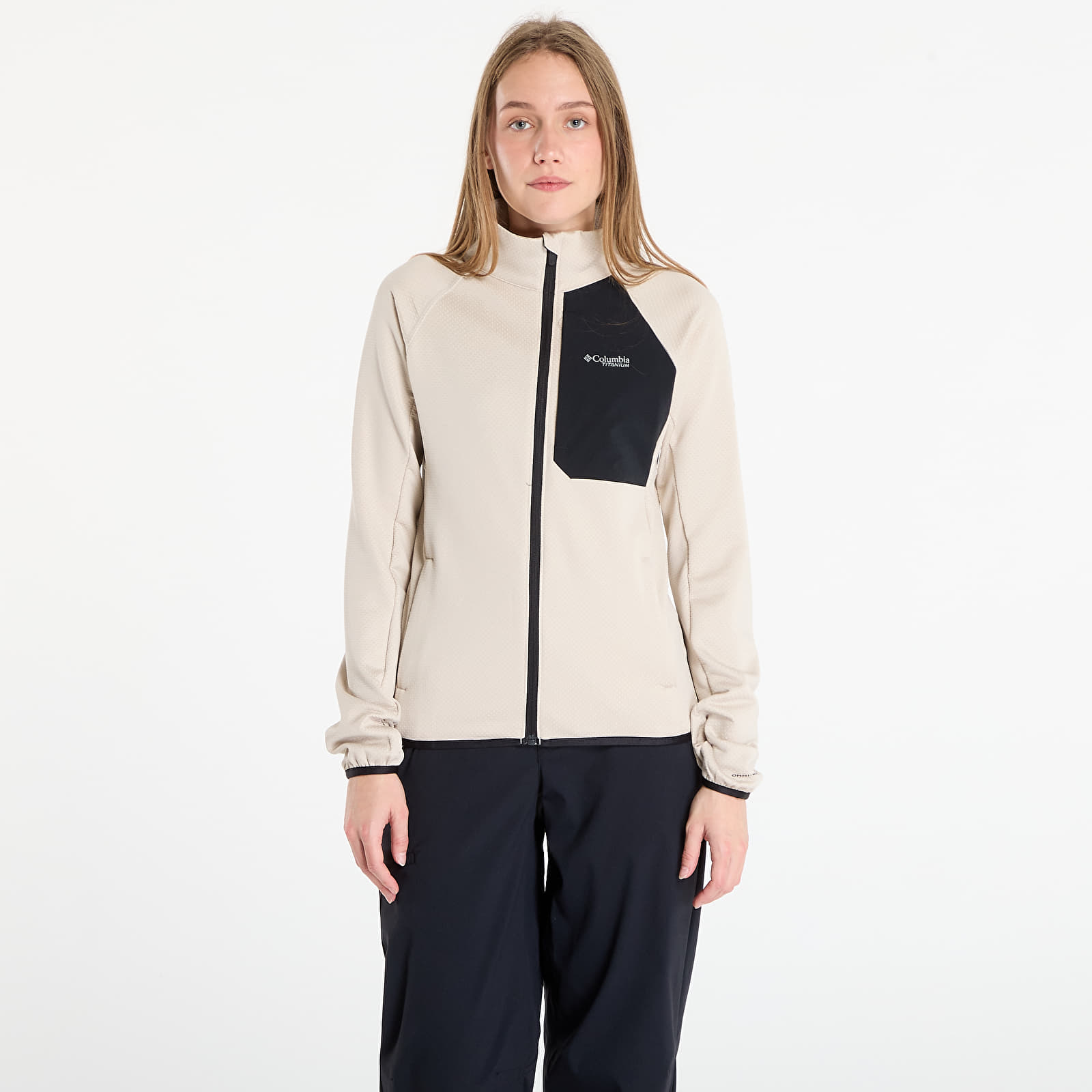Sieviešu džemperi Columbia Triple Canyon™ Grid Fleece FZ Dark Stone Heather/ Black