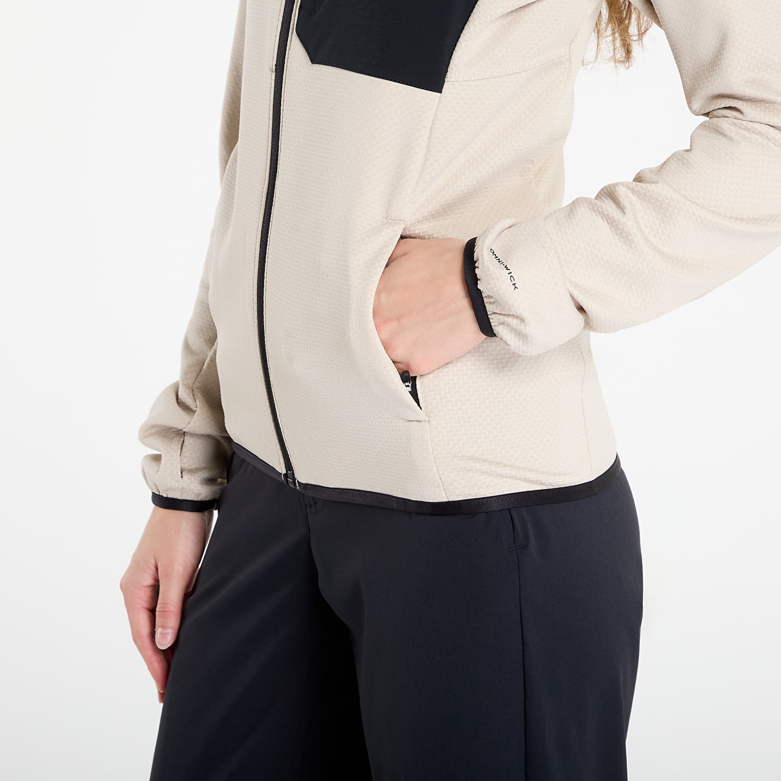 Sieviešu džemperi Columbia Triple Canyon™ Grid Fleece FZ Dark Stone Heather/ Black