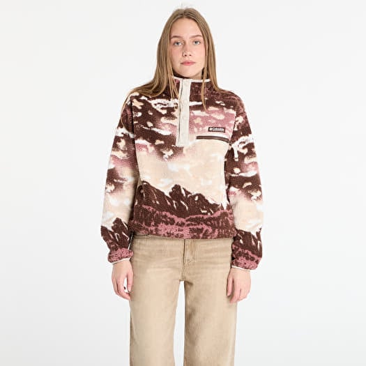 Džemperis Columbia Helvetia™ II Printed Cropped Half Snap Tobacco Sisters/ Dark Stone