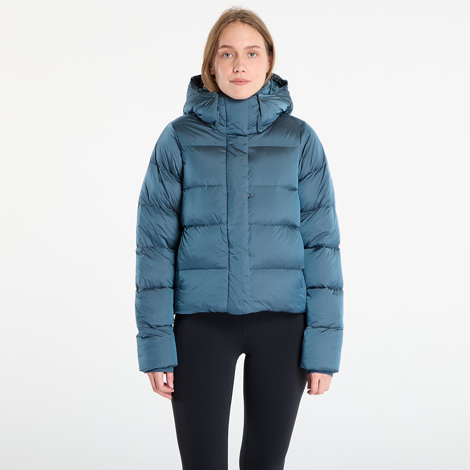 Jachete de puf pentru femei Columbia Amaze Puff™ Hooded Jacket Everblue High Shine