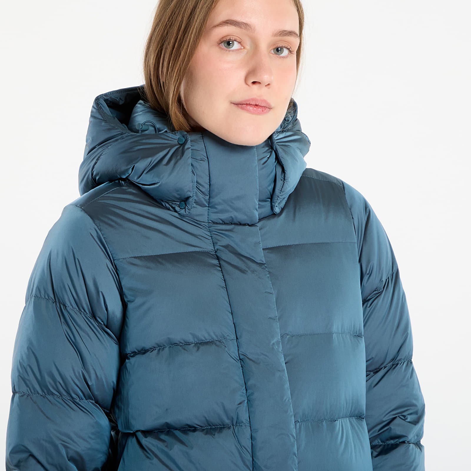 Jachete de puf pentru femei Columbia Amaze Puff™ Hooded Jacket Everblue High Shine
