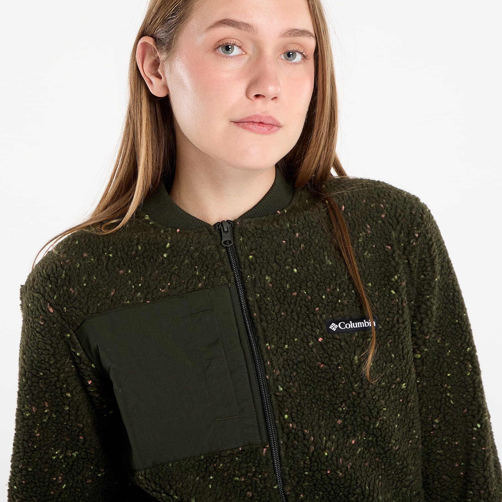 Sieviešu džemperi Columbia Stellar Path™ Fleece Bomber Full Zip Greenscape