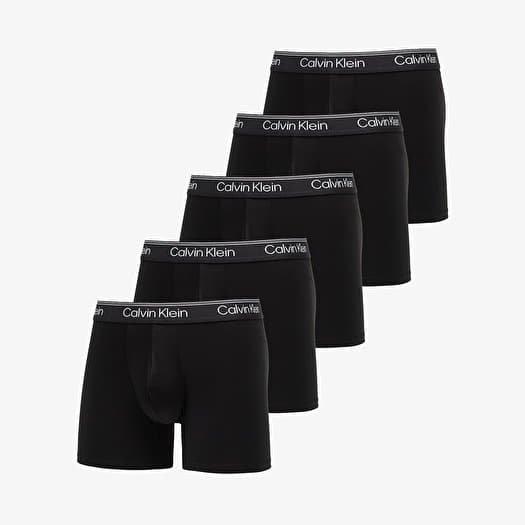 Calvin Klein Microfiber Stretch Boxer Brief 5-Pack Black
