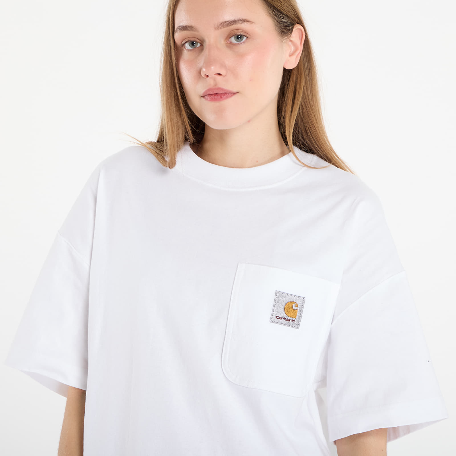 Heren T-shirts Carhartt WIP S/S Work Pocket T-Shirt UNISEX White