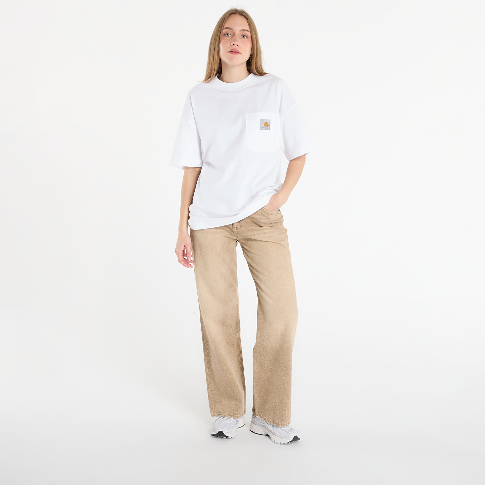 Heren T-shirts Carhartt WIP S/S Work Pocket T-Shirt UNISEX White