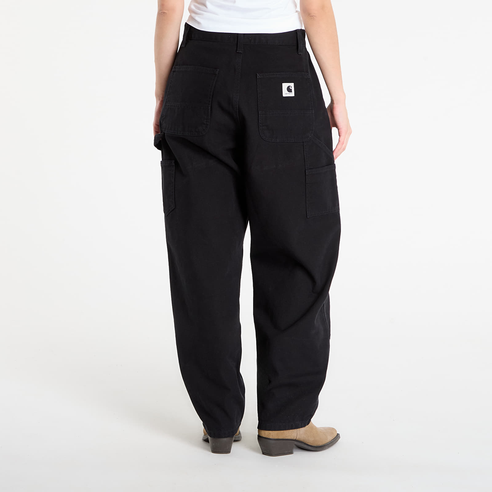 Pantalones de mujer Carhartt WIP W' OG Double Knee Pant Black Stone Washed