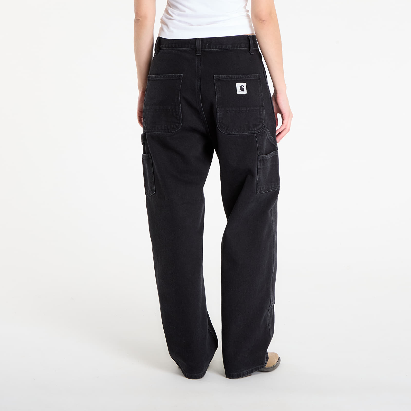 Pantalones de mujer Carhartt WIP W' Brandon Double Knee Pant Black Stone Washed