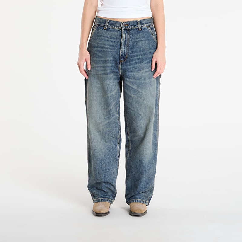 Carhartt WIP W' Brandon Single Knee Pant Blue Worn Used Wash