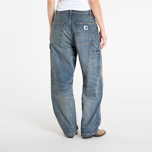 Carhartt WIP W' Brandon Single Knee Pant Blue Worn Used Wash | Queens
