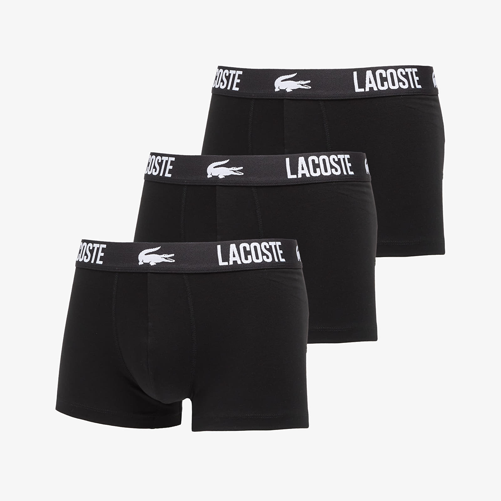 Boxer LACOSTE 3-Pack Trunk Black