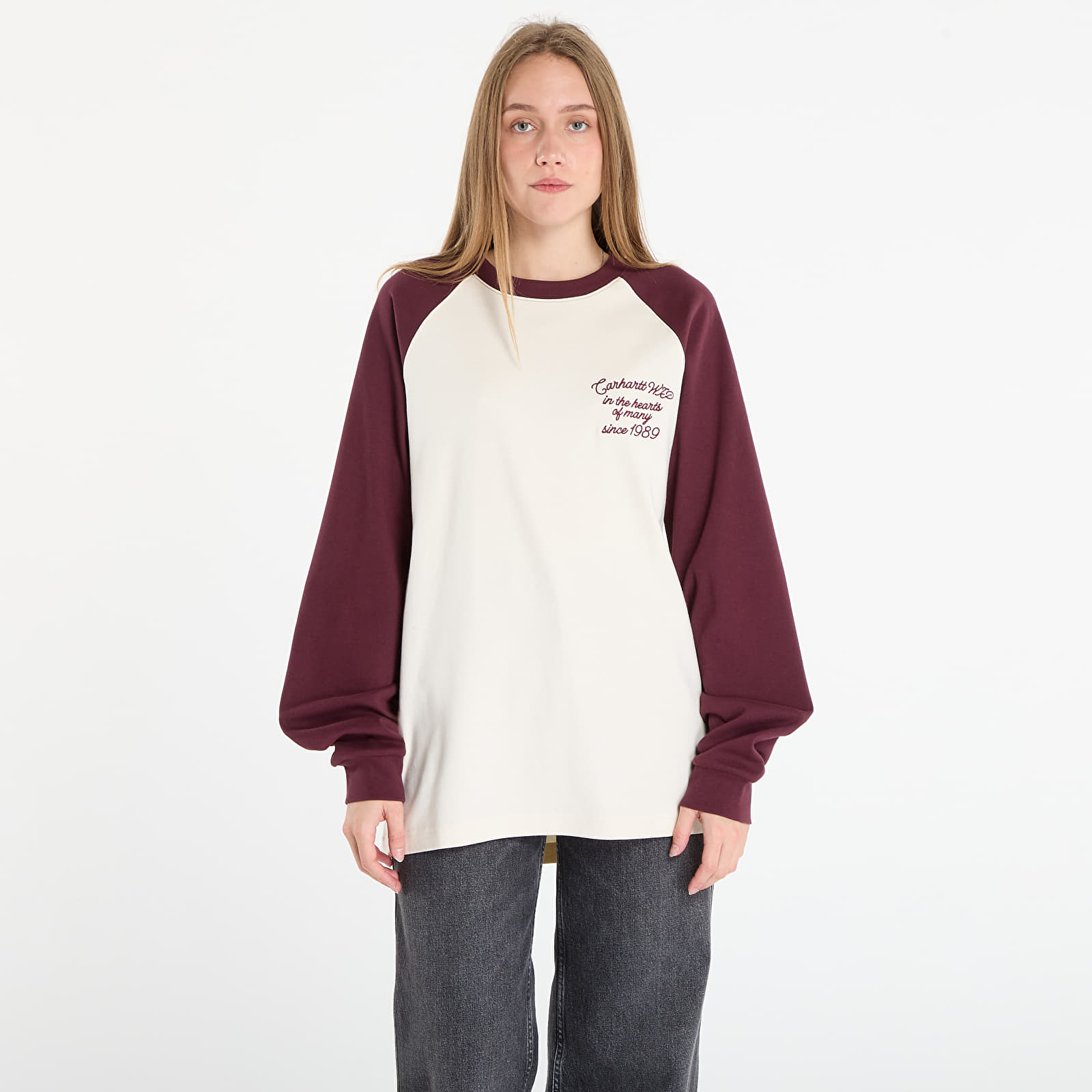 Tricouri bărbați Carhartt WIP L/S Alston T-Shirt UNISEX Wax/ Rondo