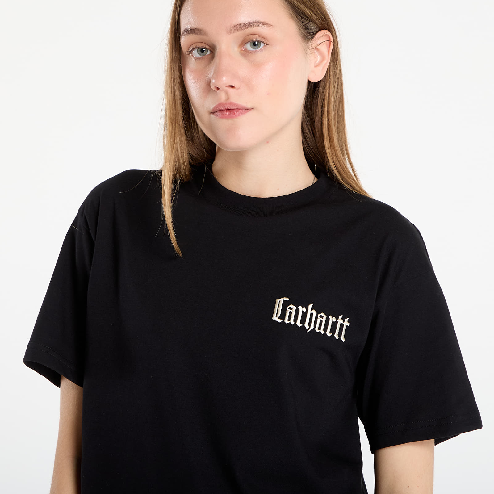 Férfi pólok Carhartt WIP S/S Schooling T-Shirt UNISEX Black
