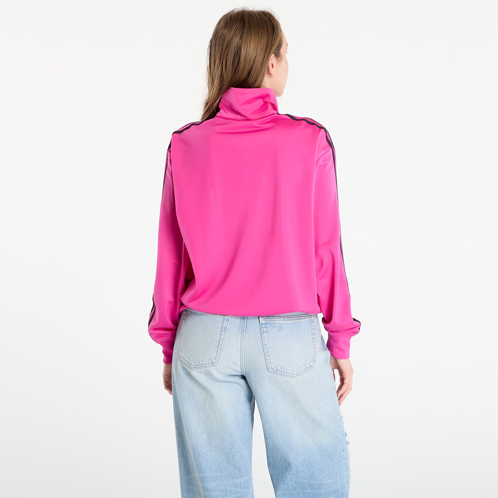 Vestes pour femmes adidas Adicolor Classic Firebird Loose Track Top Semi Lucid Fuchsia/ Black