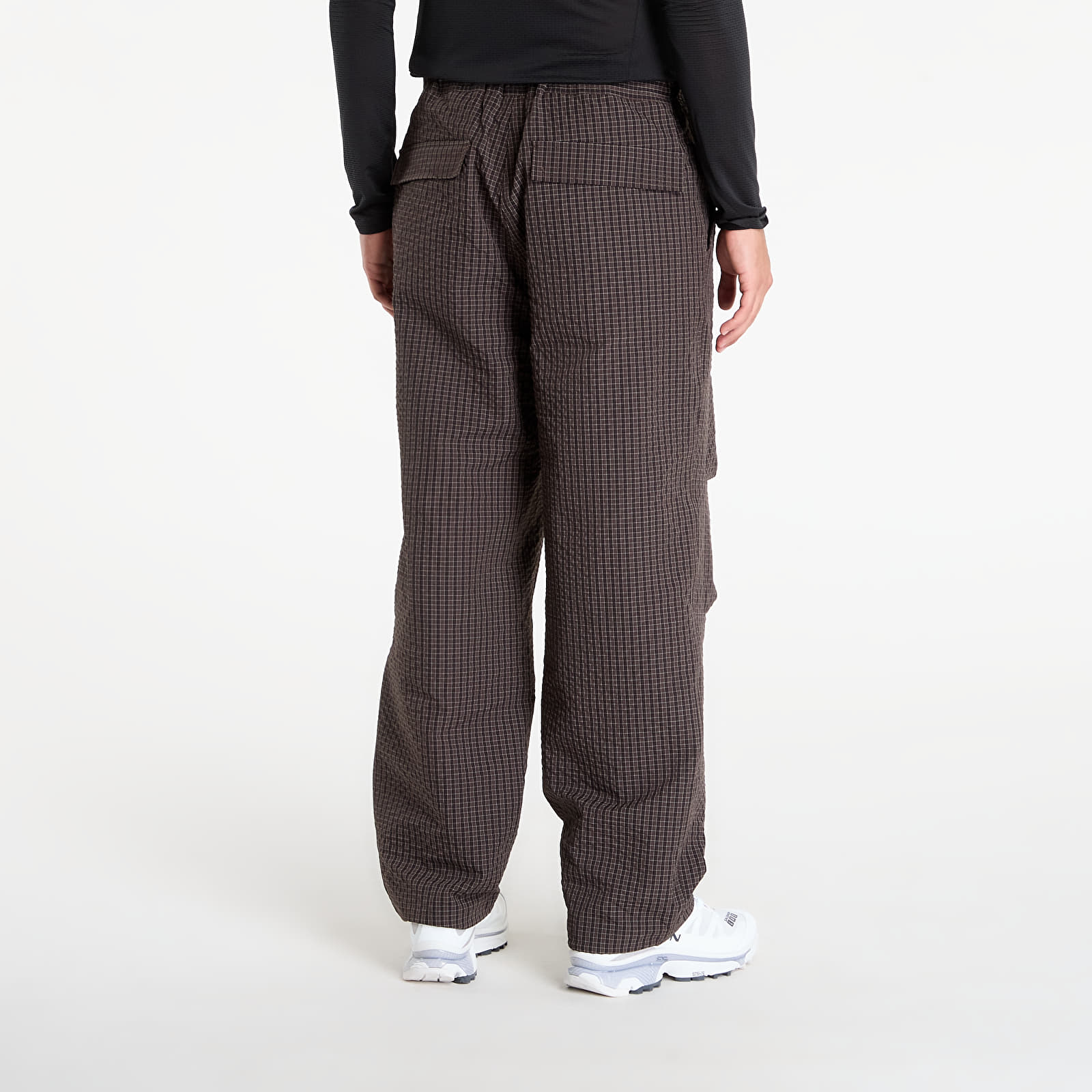 Pantaloni bărbați Gramicci Northside Plaid Pant Deep Brown