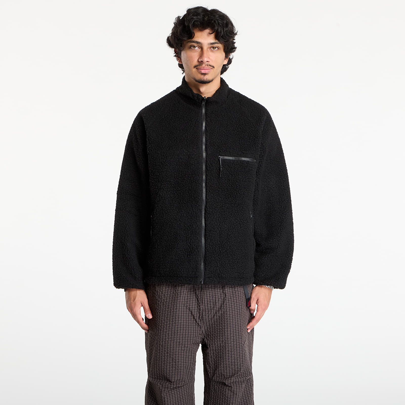 Мъжки якета Gramicci Reversible Sherpa Jacket UNISEX Charcoal / Black