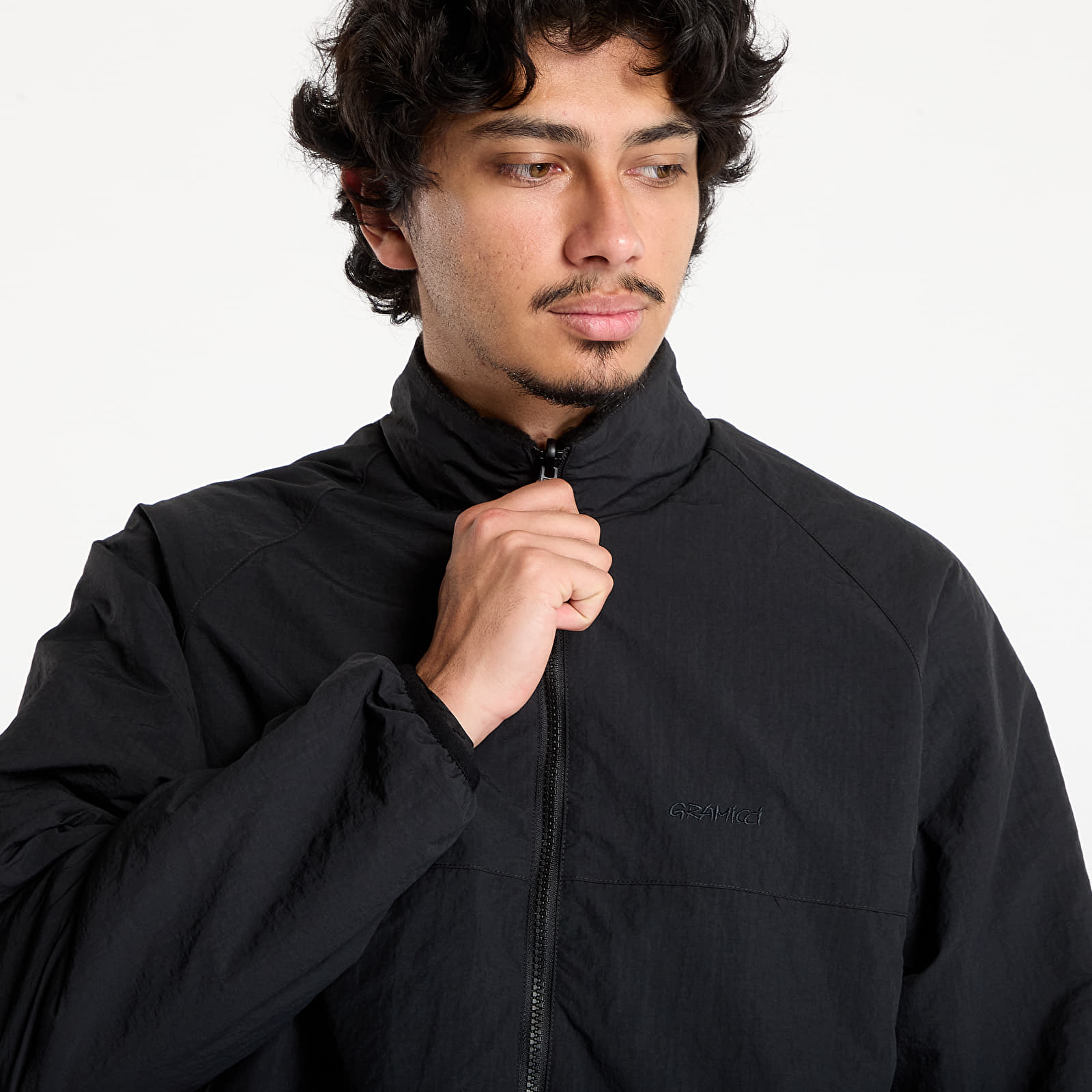 Мъжки якета Gramicci Reversible Sherpa Jacket UNISEX Charcoal / Black