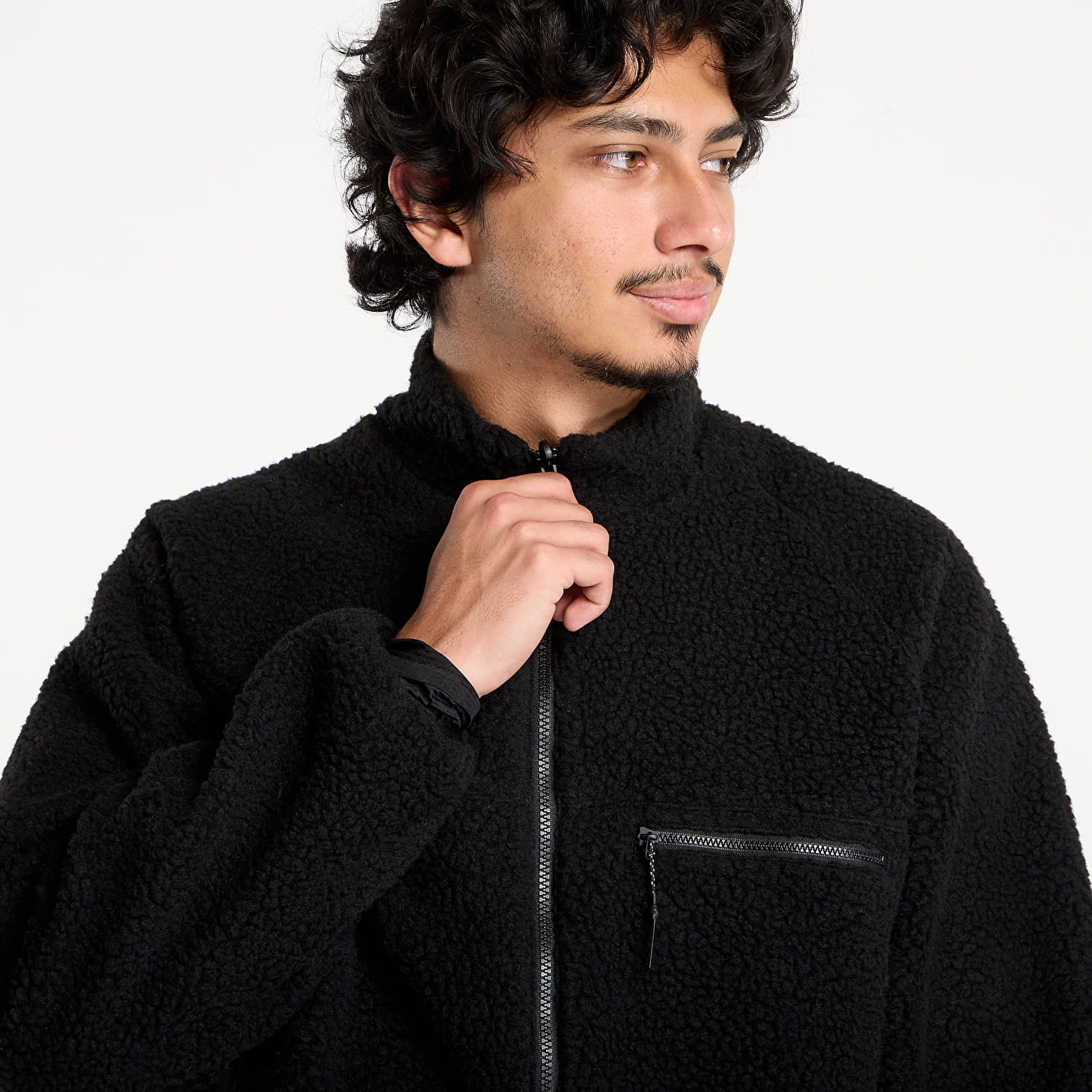 Мъжки якета Gramicci Reversible Sherpa Jacket UNISEX Charcoal / Black