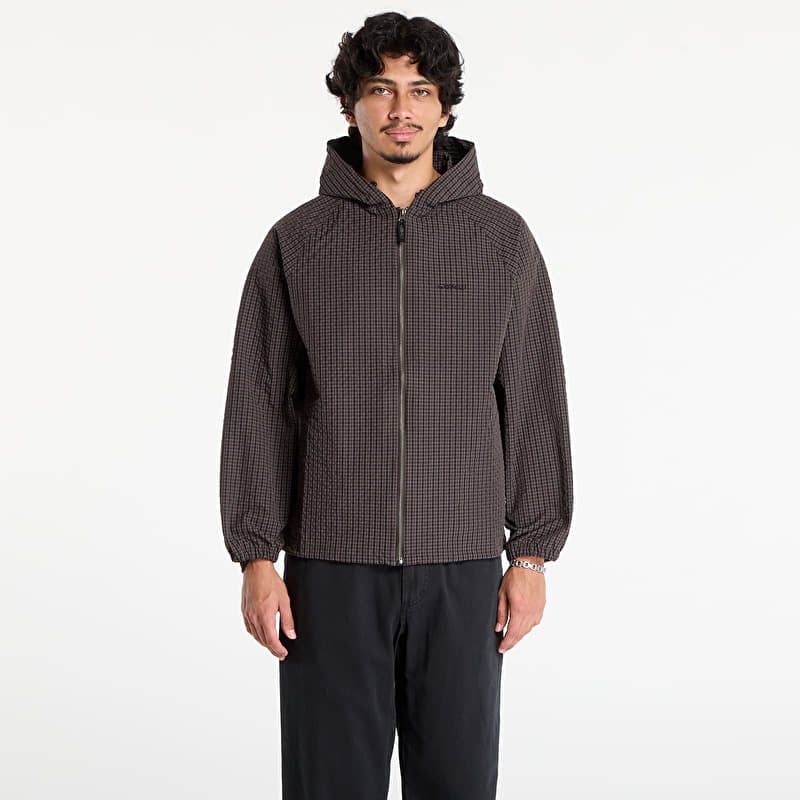 Men's jackets Gramicci Northside Plaid Hooded Jacket Deep Brown