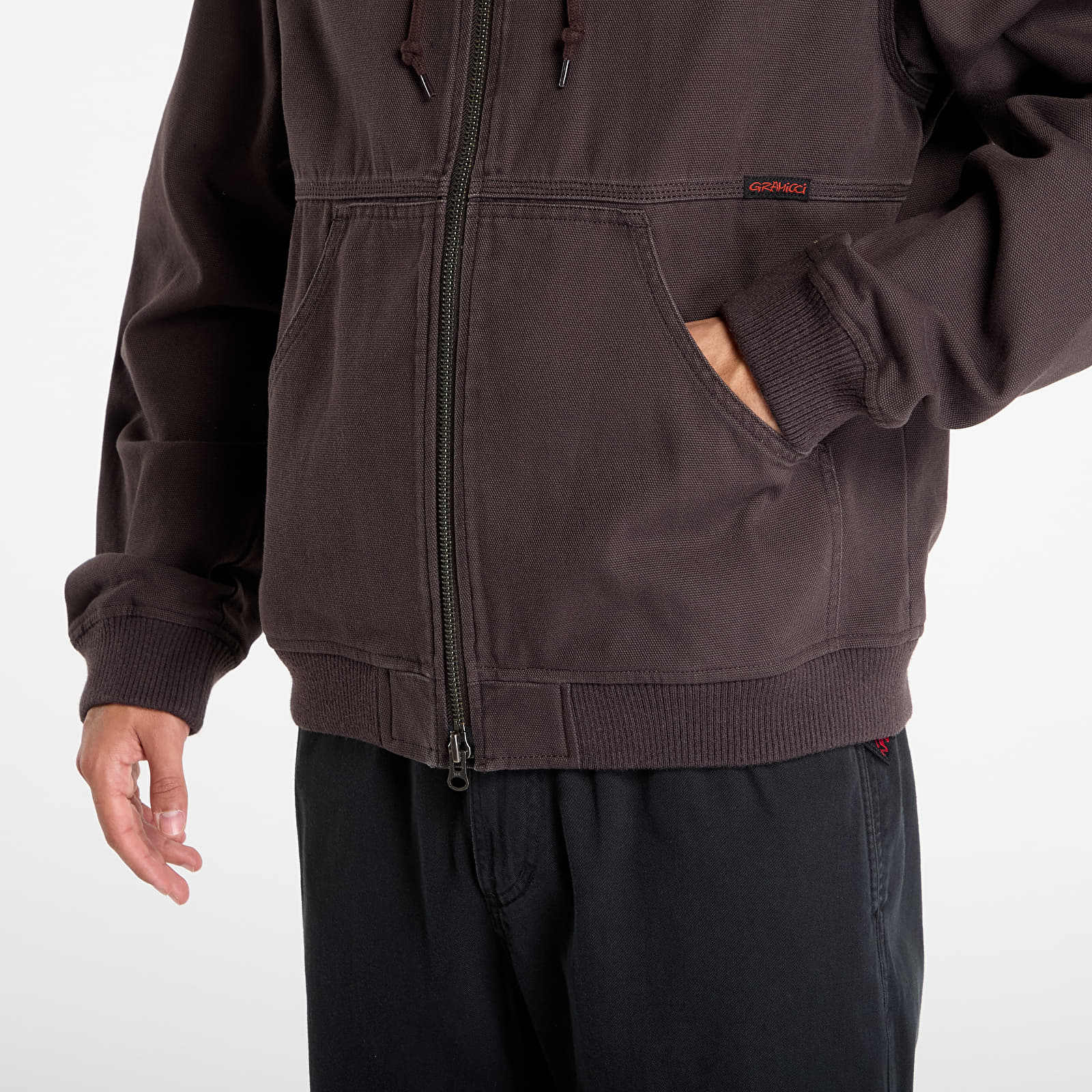 Vestes pour hommes Gramicci El Cap Canvas Hooded Jacket Umber