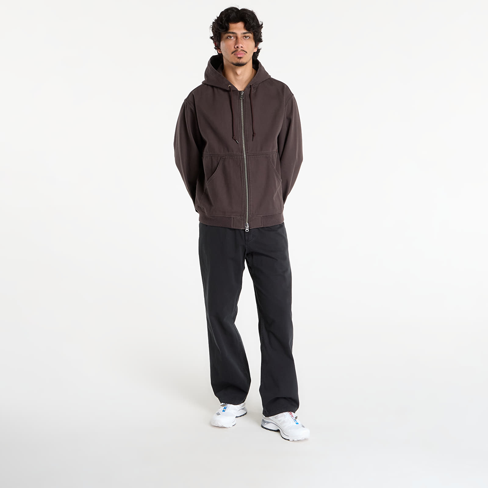 Vestes pour hommes Gramicci El Cap Canvas Hooded Jacket Umber