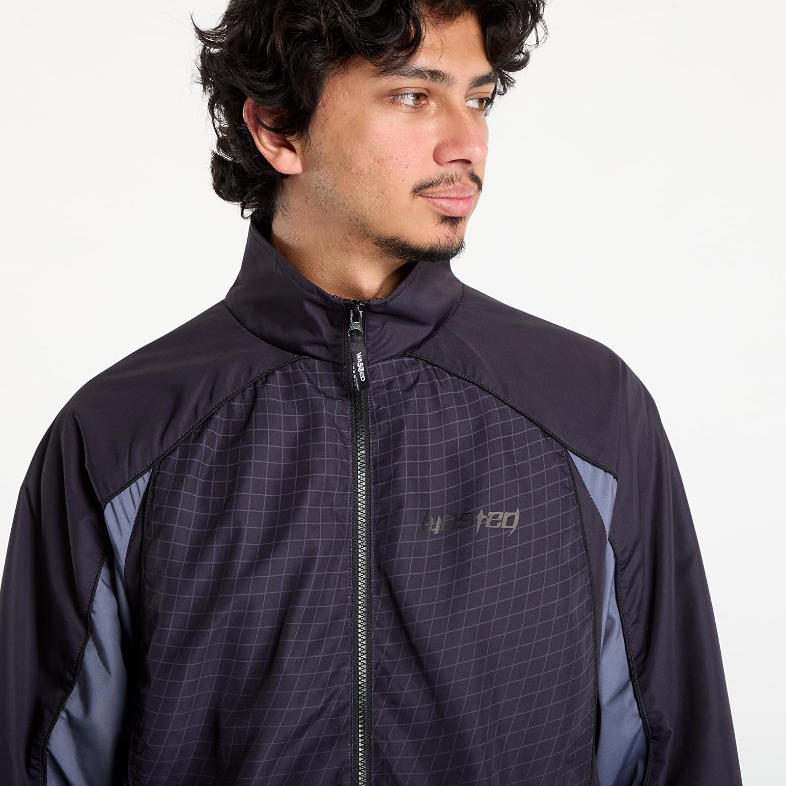 Vīriešu jakas Wasted Paris M Spine Track Jacket Black