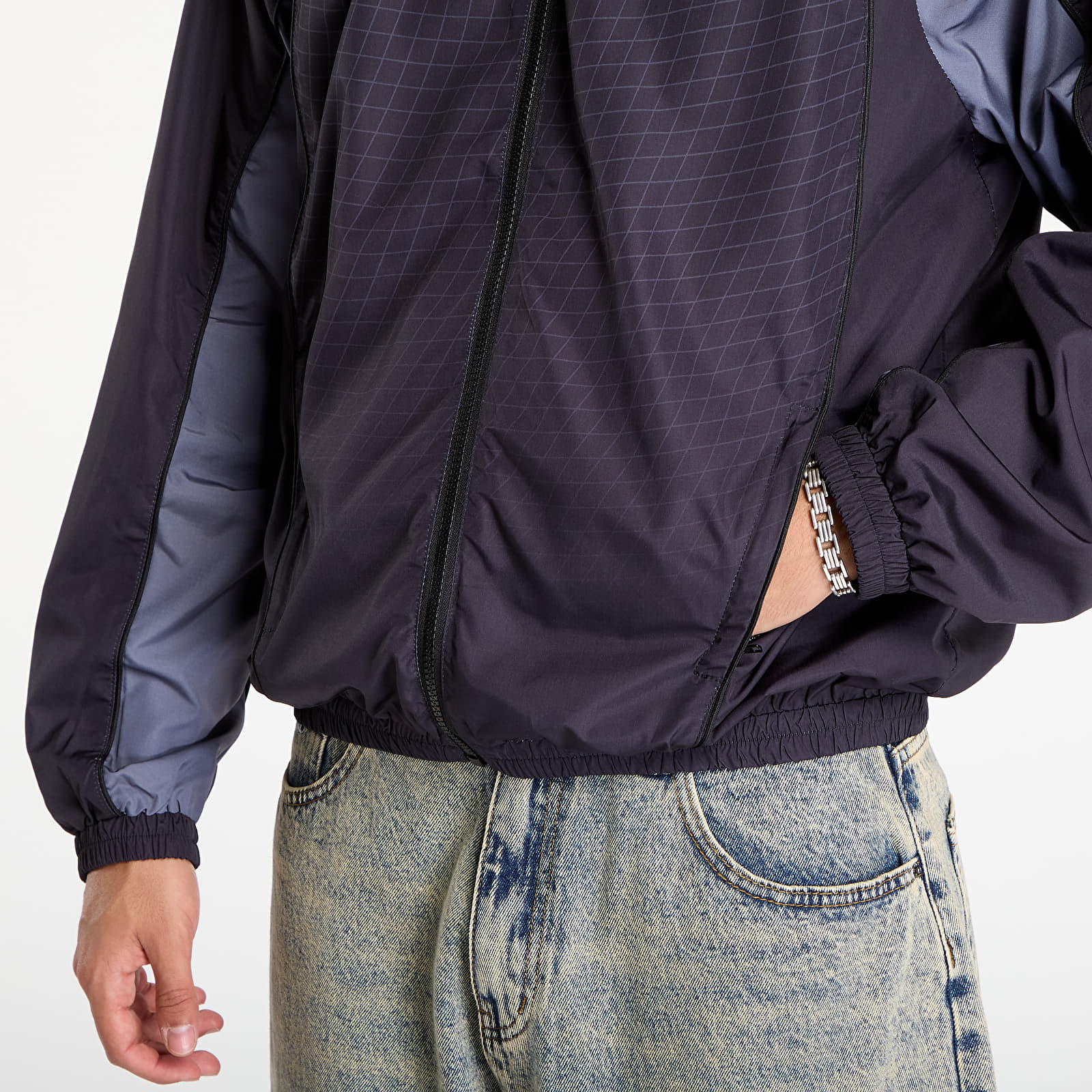 Vīriešu jakas Wasted Paris M Spine Track Jacket Black