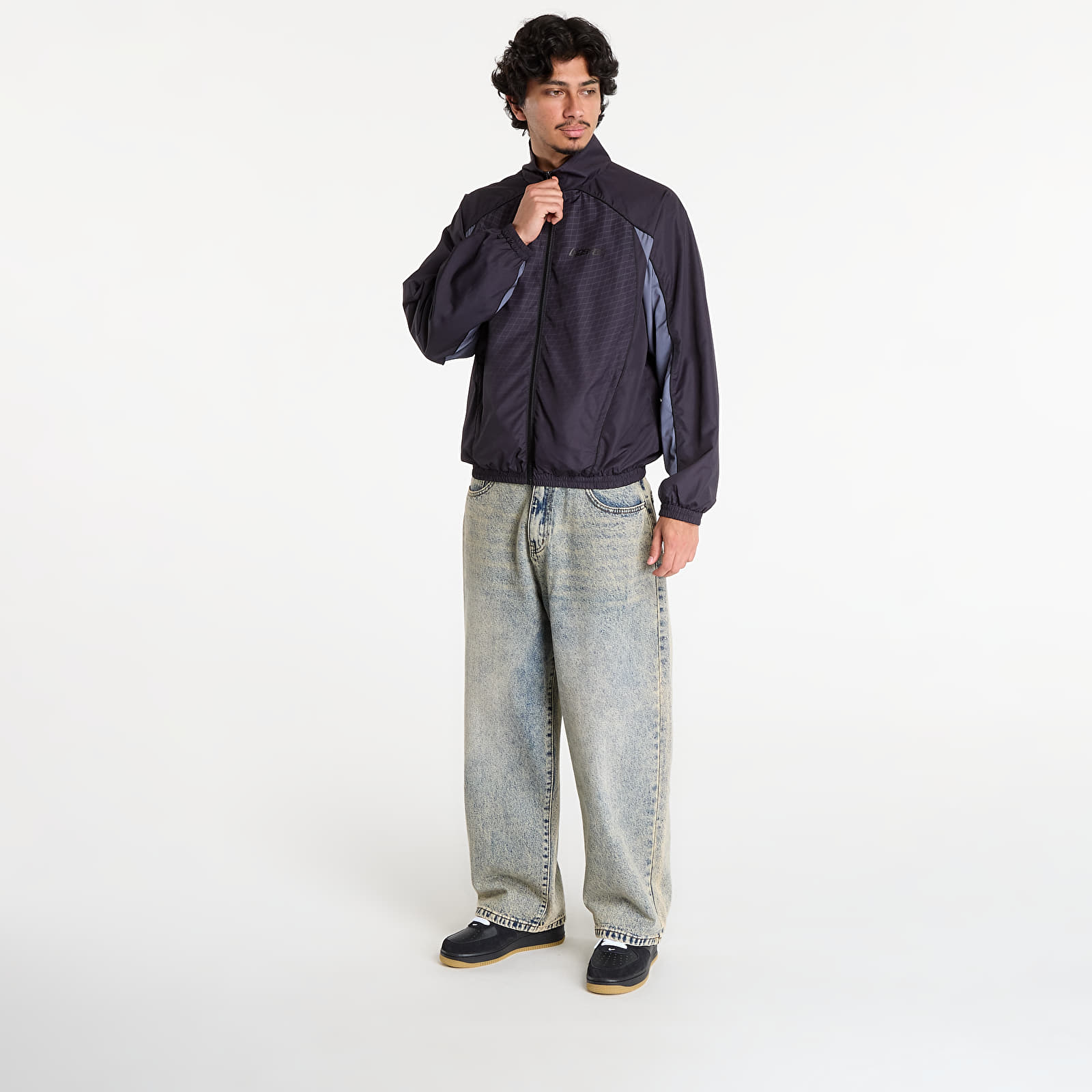 Vīriešu jakas Wasted Paris M Spine Track Jacket Black
