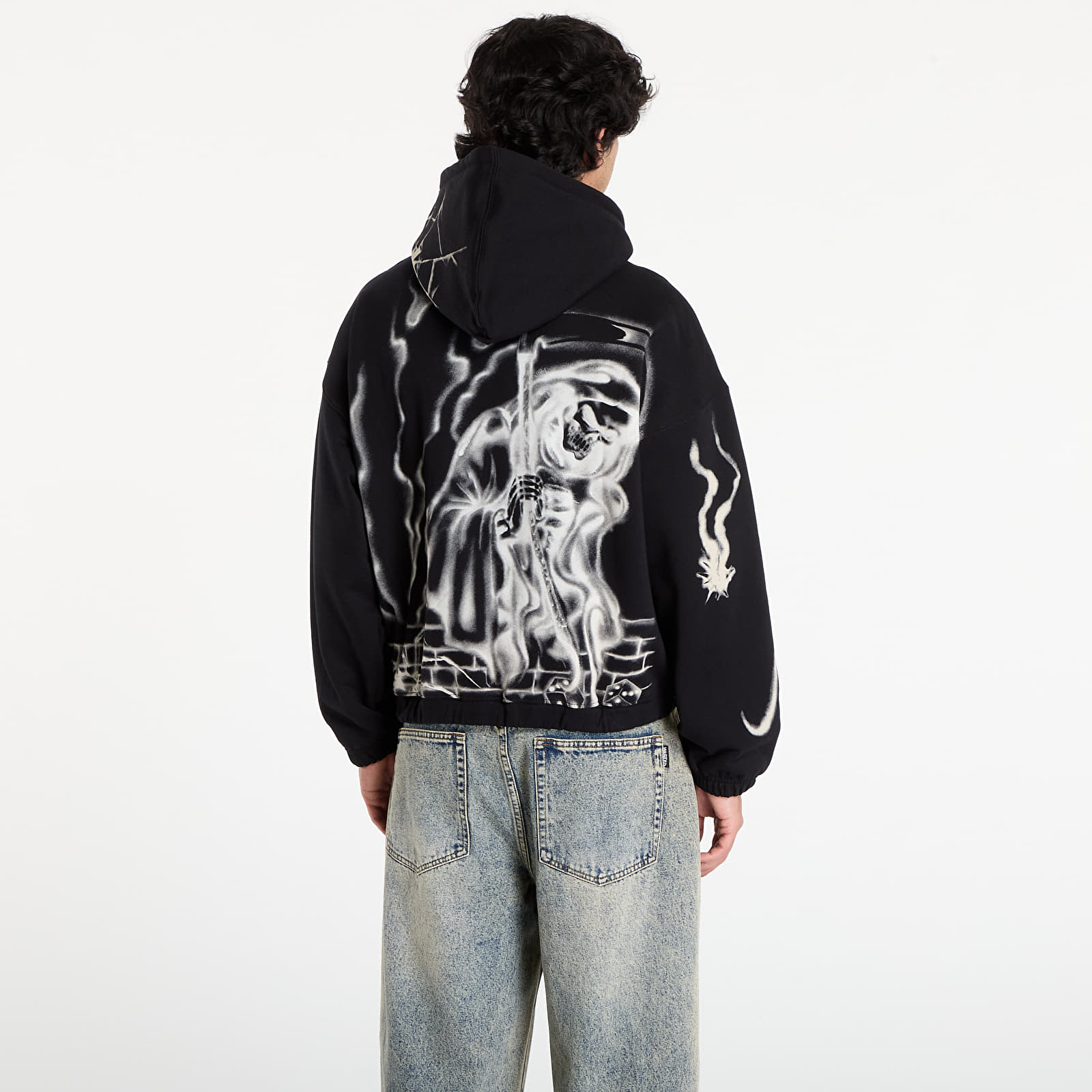 Sweats à capuche homme Wasted Paris M Atm Boxy Zip Hoodie Black