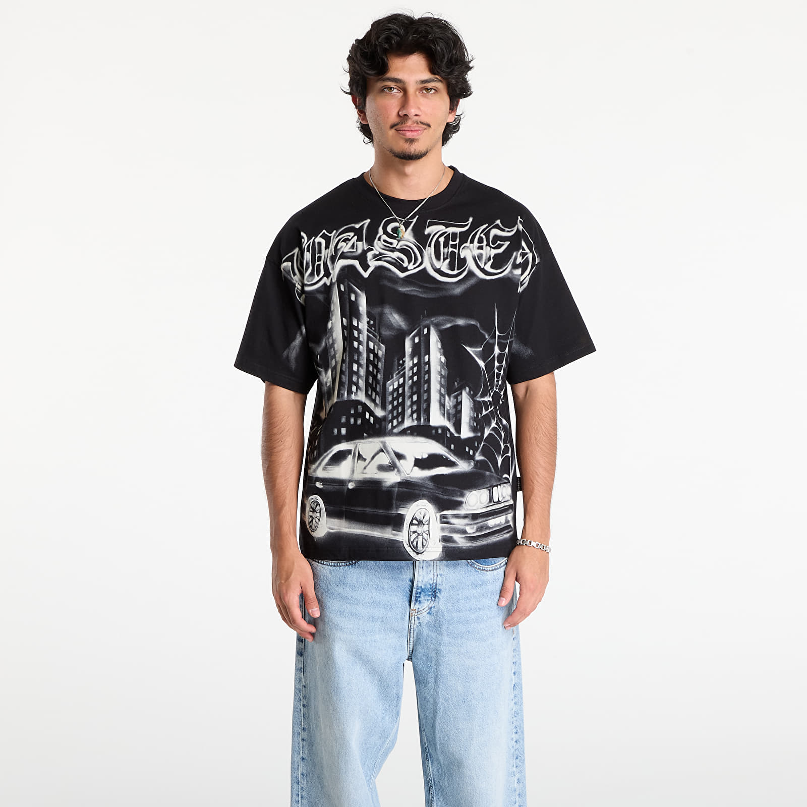 T-shirts homme Wasted Paris M Atm Boxy T-Shirt Black