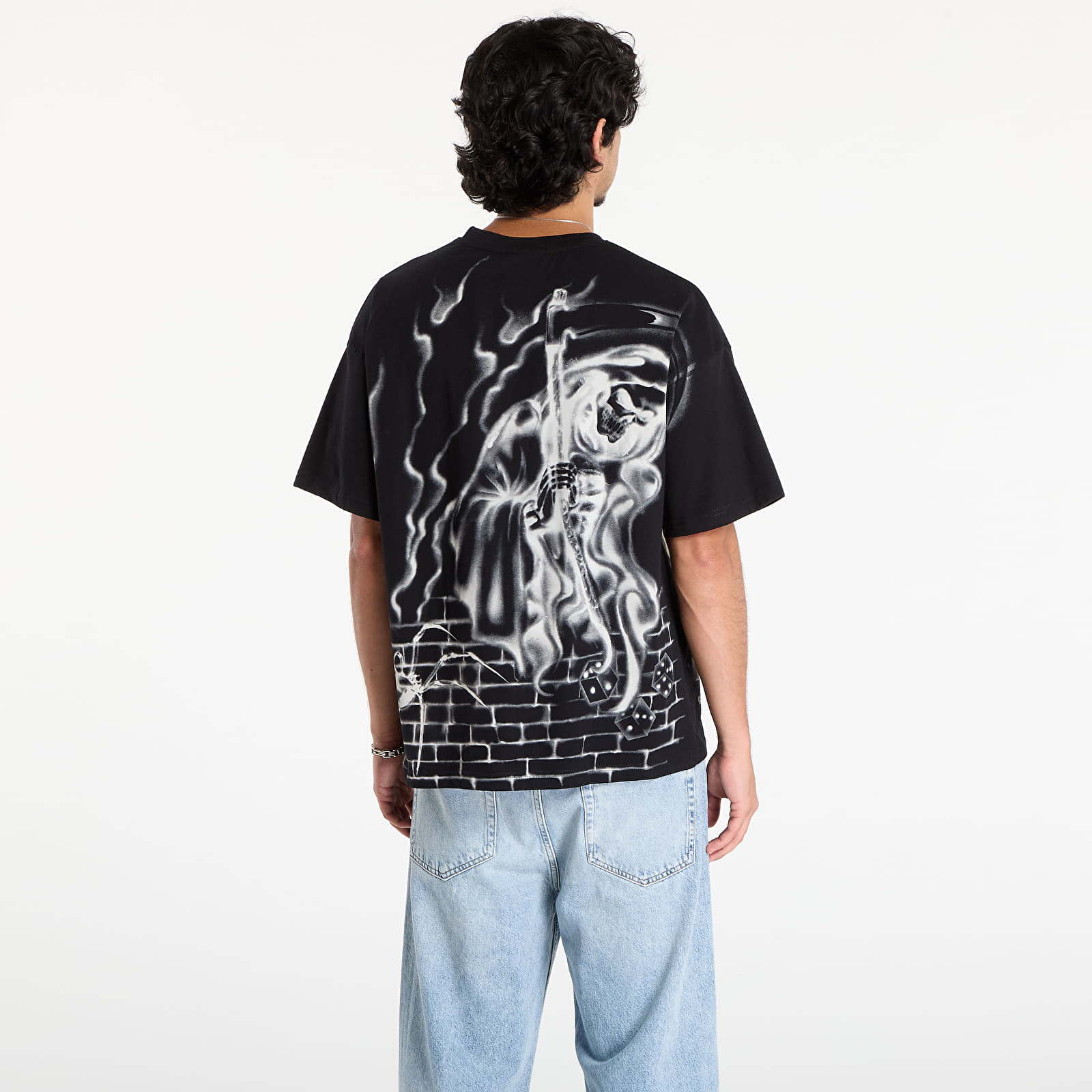 T-shirts homme Wasted Paris M Atm Boxy T-Shirt Black