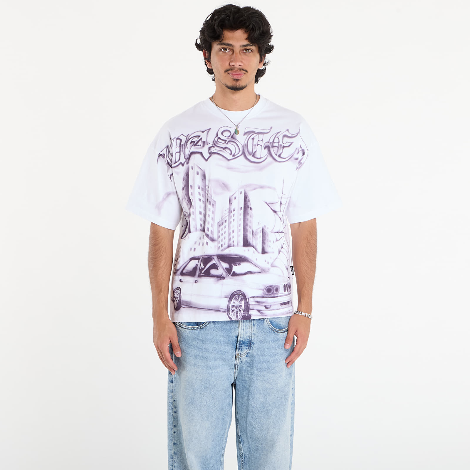 T-shirts homme Wasted Paris M Atm Boxy T-Shirt White