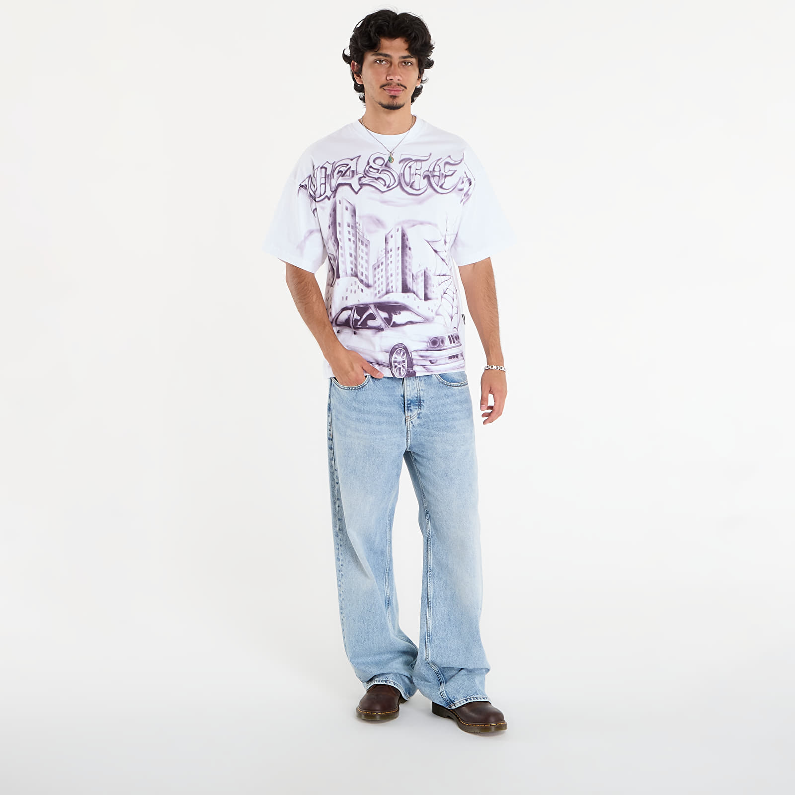 T-shirts homme Wasted Paris M Atm Boxy T-Shirt White